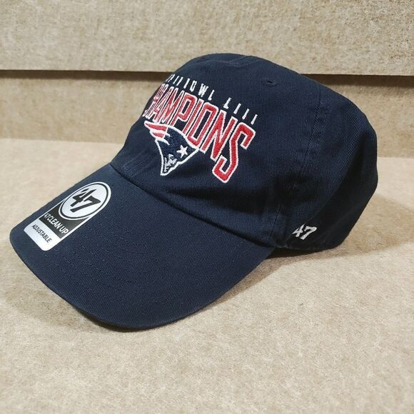 NFL 47 Super Bowl LIII Champions New England Patriots Hat #U - Picture 2 of 3